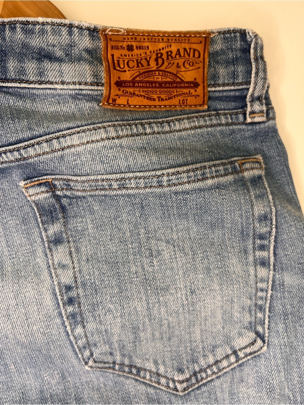 Lucky Brand Sienna Slim Boyfriend Jeans Candiani Denim Raw Hem Light Wash - Picture 7 of 11